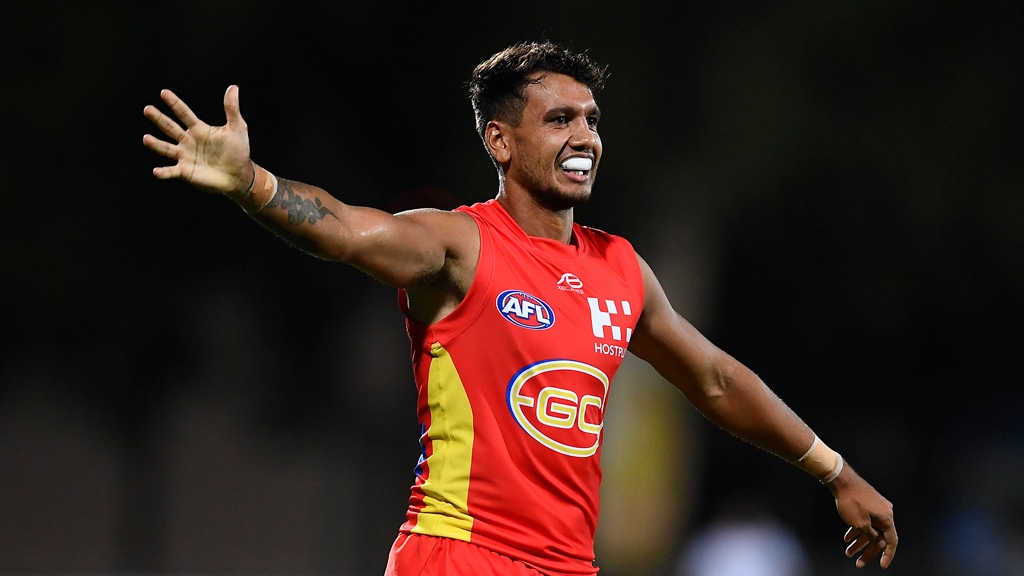 Callum-Ah-Chee-hands-up.jpg Callum Ah Chee was taken with the eighth pick in the 2015 NAB AFL Draft - AFL,Callum Ah Chee,Gold Coast Suns,Trade
